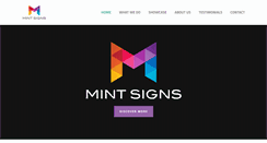 Desktop Screenshot of mintsigns.co.uk