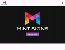 Tablet Screenshot of mintsigns.co.uk